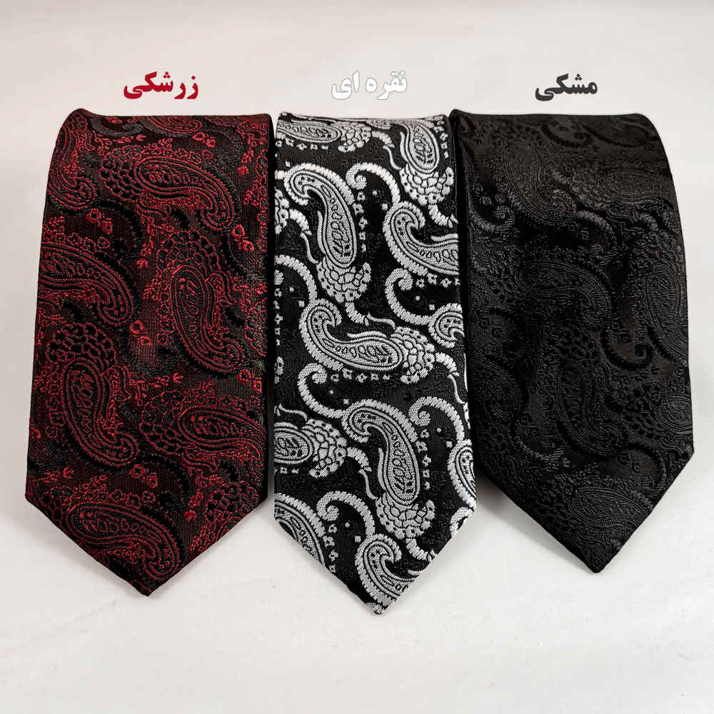 ست کراوات، دستمال گردن و دکمه سرآستین مردانه – لوکس نفس