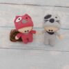 عروسک‌های قلاب‌بافی شده دست‌ساز آمیگوری - مجموعه ۲ عروسک بامزه | اسباب‌بازی نرم و مخملی