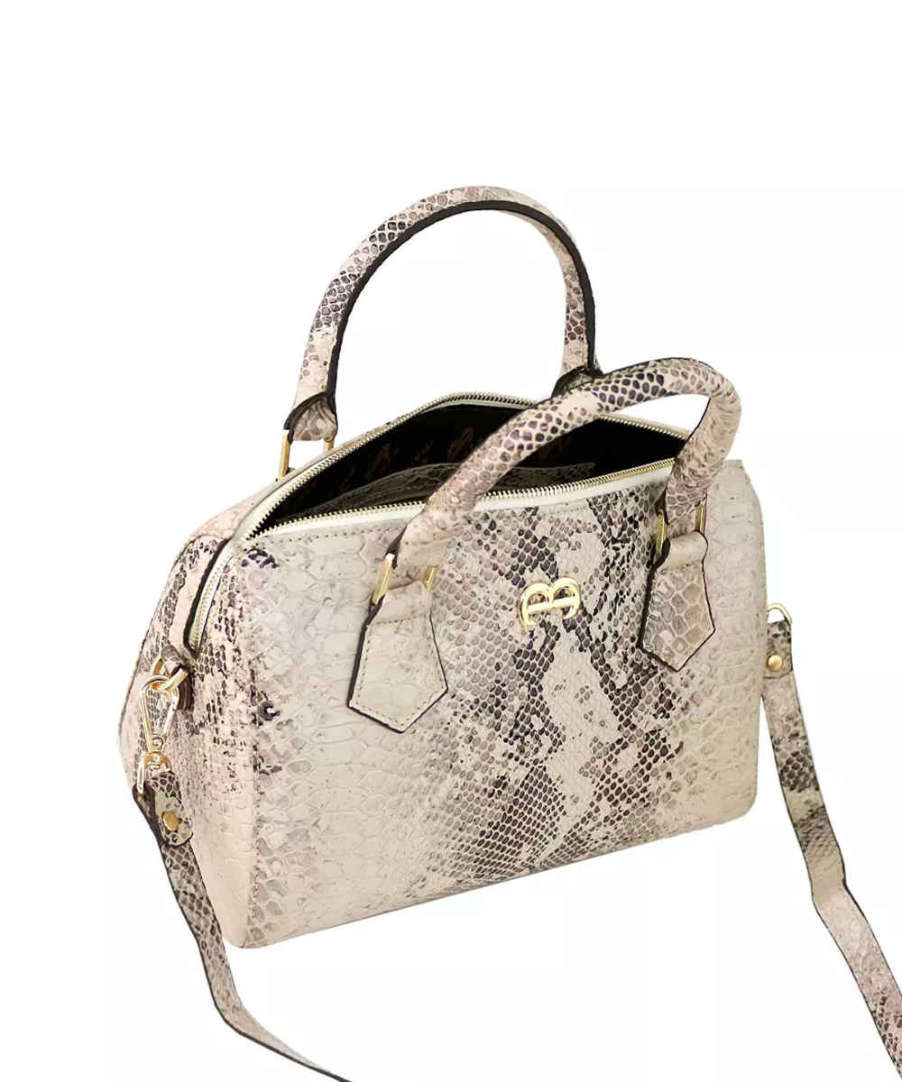 کیف دستی لوکس چرم Bauletto با طرح پوست ماری