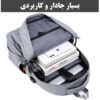 کوله پشتی لپ تاپ مشکی 15.6 اینچی مدل Amika