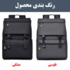 کوله پشتی لپ تاپ 15.6 اینچی مشکی مدل رایکا
