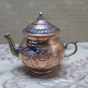 قوری مسی ایرانی سوشیانس دست‌ساز و چکش‌کاری شده
