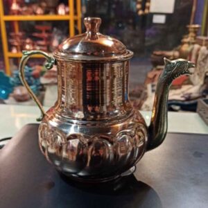 قوری مسی ایرانی دست‌ساز و چکش‌کاری شده یونا