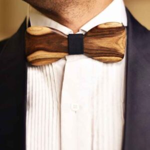 پاپیون چوبی دست‌ساز – مدل Elegant Voria