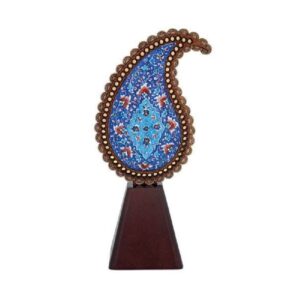 زیورآلات میناکاری ایرانی – مجسمه بته جقه مدل نگار