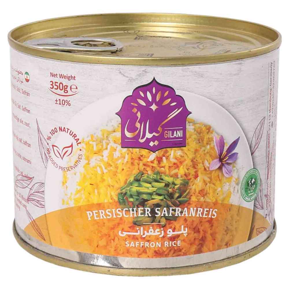 برنج زعفرانی ایرانی، کنسروی (بسته ۶ عددی)