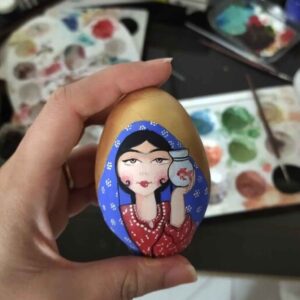 تخم مرغ های سفالی هفت سین زیبا برای عید نوروز، سال نو ایرانی بانو
