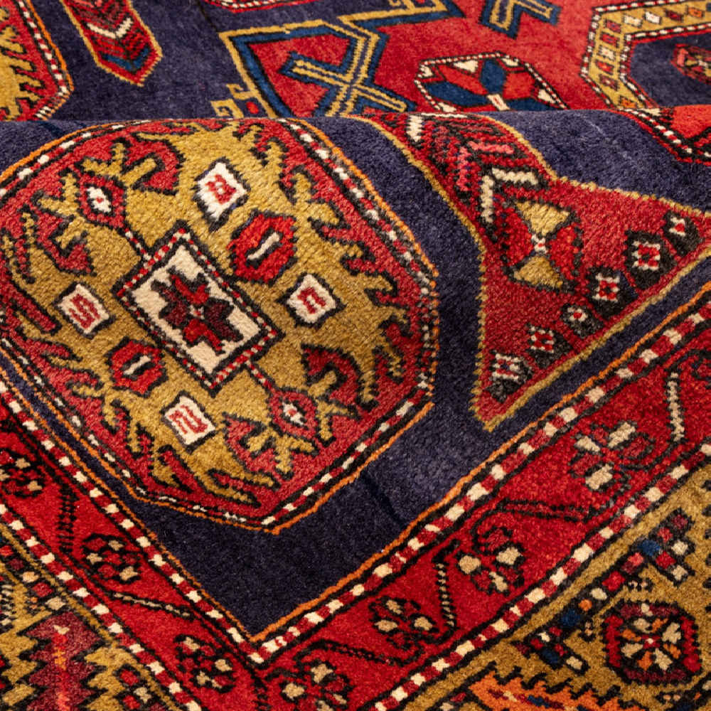 فرش دستباف اردبیل (طرح نگار) طرح هندسی – پشم نارنجی