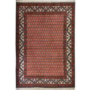 فرش دستباف اردبیل (طرح علیا) طرح ماهی (هراتی) – کرک مسی