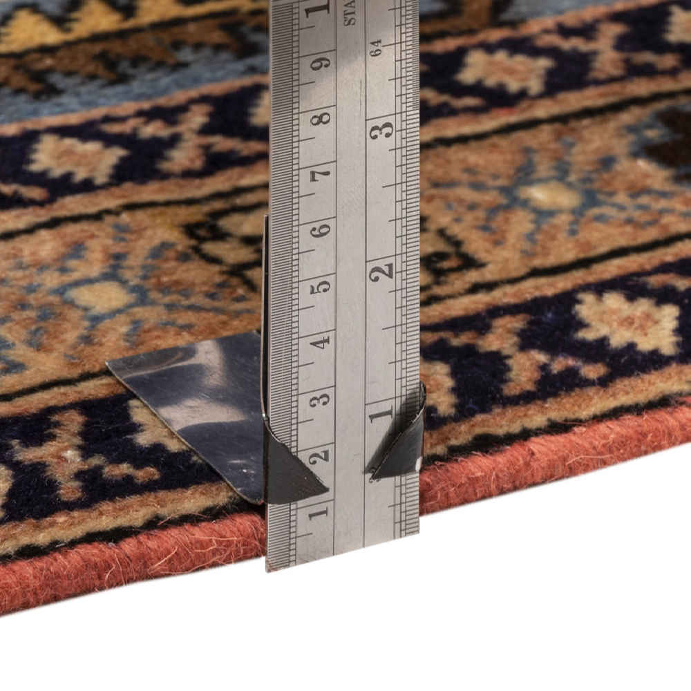 کناره دستباف اردبیل (طرح سِوین) طرح هندسی – ابریشم و پشم کرم