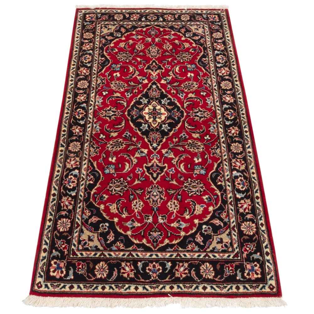 فرش دستباف یزد (طرح لاکی) طرح ترنج – پشم قرمز