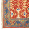 فرش دستباف یزد (طرح لاله) طرح هندسی - پشم نارنجی