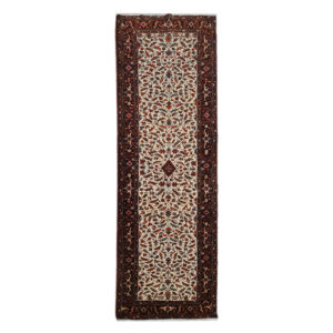 کناره دستباف اردبیل (طرح هاله) طرح هندسی – پشم قرمز