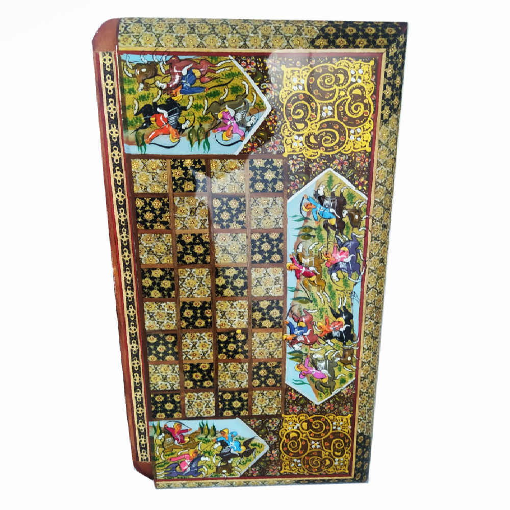 تخته شطرنج معرق کاری ایرانی مدل مهرگان