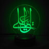 چراغ خواب ال ای دی سه بعدی اسلامی یا علی