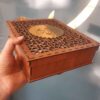 جعبه قرآن چوبی زیبا – مدل برش لیزری کریم