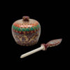سرمه دانی ایرانی ظرف نگهداری سرمه از استخوان شتر اسلیمی