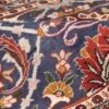فرش دستباف ورامین (طرح نوازش) طرح گل‌دار - پشم آبی