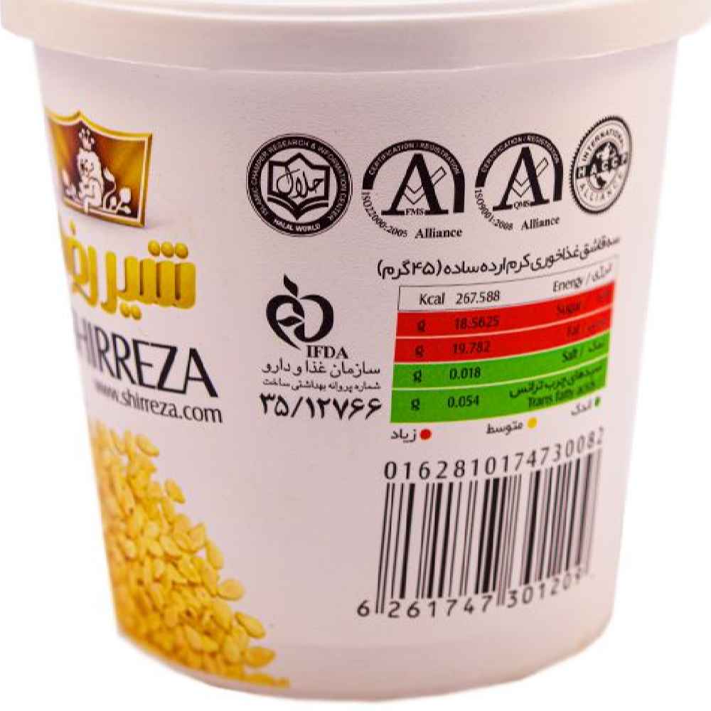 کرم کنجد تاهینی – پرشین ارده شیررضا 400 گرم (3x)