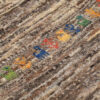 فرش گبه دست‌باف مینیمال - هندسی، رنگ خاکستری، پشم