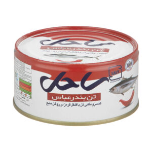 تکه‌های تند ماهی تن در روغن گیاهی – برند ساحل (بسته ۱۲ عددی، هر کدام ۱۸۰ گرم)