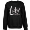 سویشرت یقه گرد زنانه کژوال مدل Lucky
