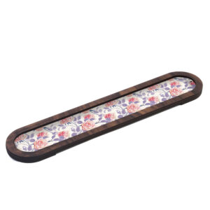 جا عود چوبی – مدل گلدار (مجموعه ۲ عددی)