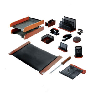 لوازم جانبی میز اداری چوبی – مدل باراد (13 عدد)