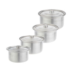 قابلمه کمپینگ فضای باز – سبک، سازگار با آتش، مجموعه ۴ عددی