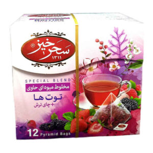 دمنوش گیاهی سحرخیز: توت فرنگی و چای ترش (۵ بسته)