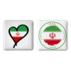 مجموعه سنجاق دکمه‌ای فارسی - پرچم ایران (2 عدد)