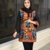 مدل مانتو گلدوزی شده ایرانی طاووس