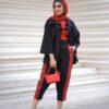 ست مانتو و شلوار گلدوزی شده ایرانی مدل دلبر