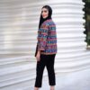 ست مانتو و شلوار ایرانی گلدوزی شده مدل ترانه