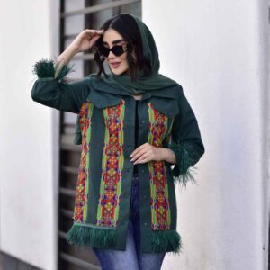 مدل مانتو ژاکارد ایرانی آتریسا