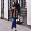 مدل مانتو ژاکارد ایرانی آتریسا