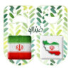 مجموعه سنجاق دکمه‌ای فارسی - پرچم ایران (2 عدد)