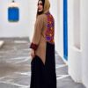 لباس زنانه آستین بلند گلدوزی شده مناسب برای استایل فضای باز مدل Asoo