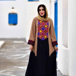 لباس زنانه آستین بلند گلدوزی شده مناسب برای استایل فضای باز مدل Asoo