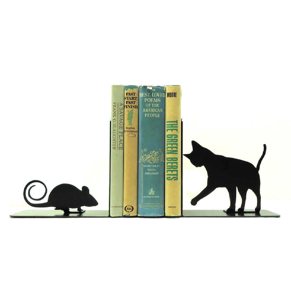 جاکتابی فلزی طرح گربه – مناسب برای کتابخانهها یا دفاتر خانگی