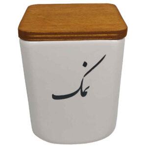 پارچ سرامیکی مخصوص آشپزخانه مزین به خوشنویسی نامک