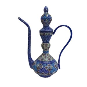 گلاب پاش مسی ایرانی – اسلیمی میناکاری شده
