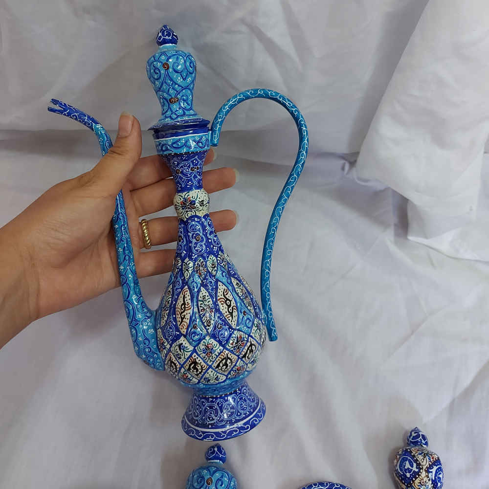 گلاب پاش مسی ایرانی – ختایی میناکاری شده