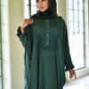 عبای سنتی پروانه‌ای زنانه - پارچه نخی نرم