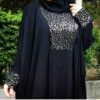 عبای پروانه‌ای شیک زنانه - پارچه کرپ زیبا و راحت