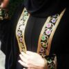 عبای سنتی برای زنان مسلمان با پارچه کرپ مشکی نرم
