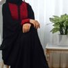 عبای سنتی پروانه‌ای زنانه - گلدوزی شده با پارچه نرم