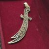گردنبند شمشیر ذوالفقار – آویز شمشیر نقره اسلامی امام علی