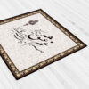 رومیزی مخمل طرح الهام گرفته از خوشنویسی ایرانی، سنما