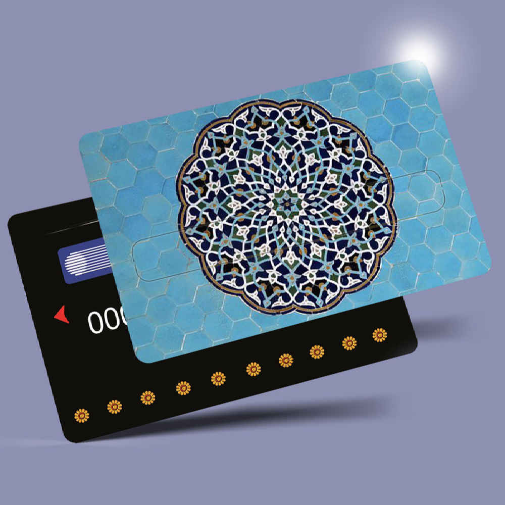 استیکر کارت اعتباری ایرانی – طرح گل